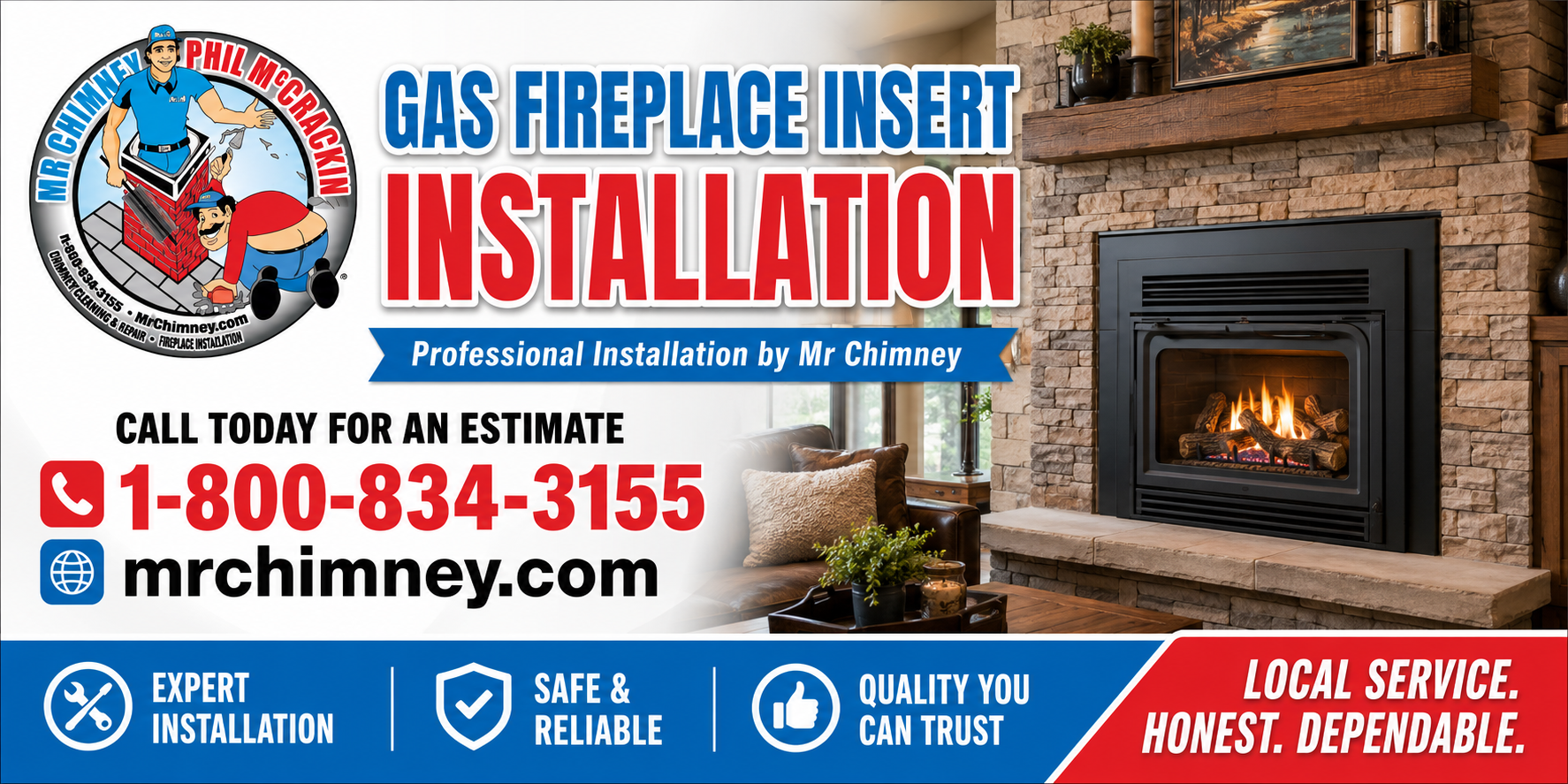 Gas Fireplace Insert Installation