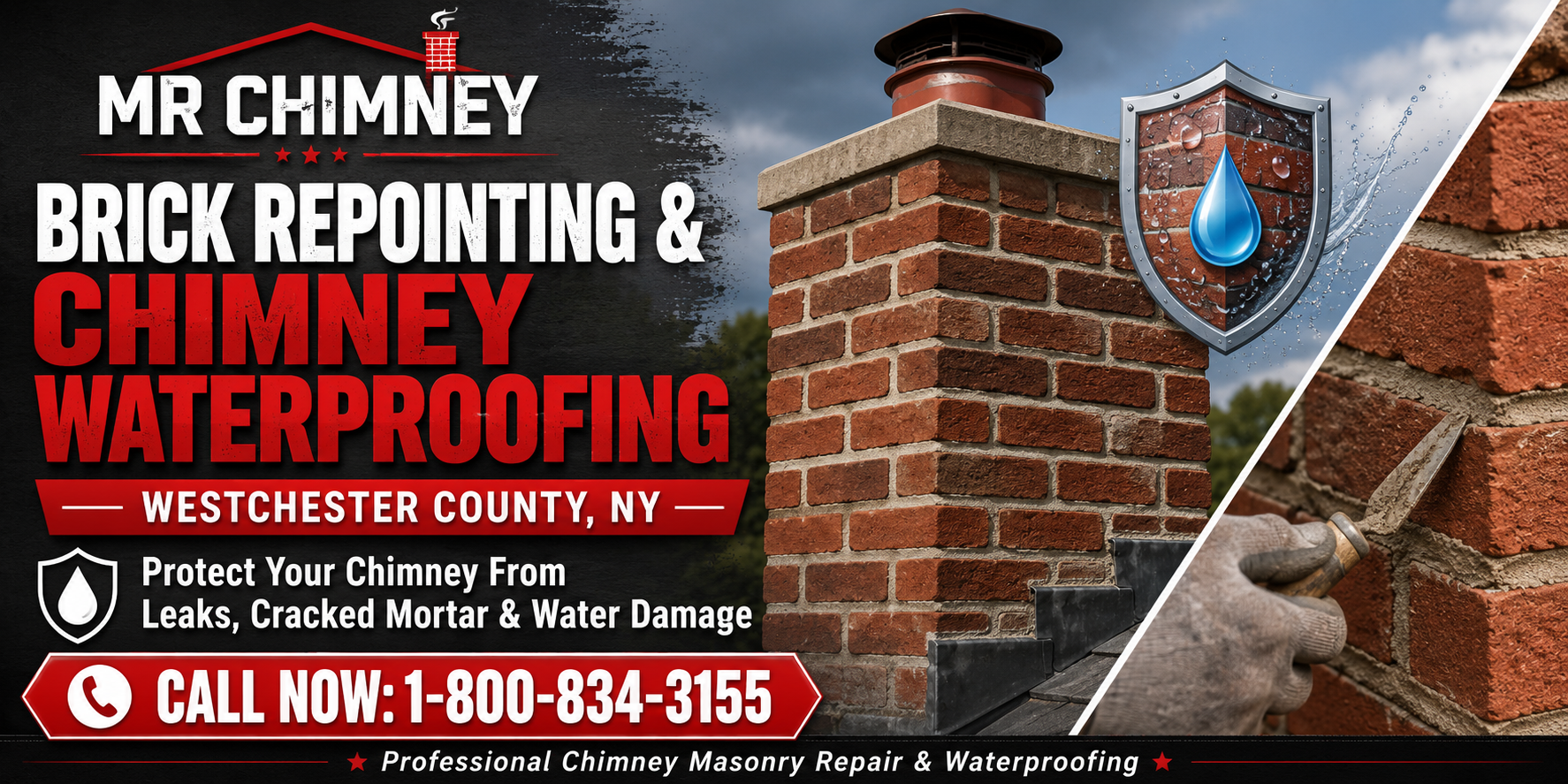 Repointing & Waterproofing in Westchester County, NY